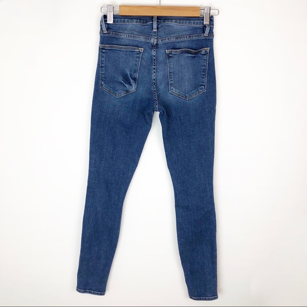 FRAME DENIM 25 le high skinny raw edge jean - Picture 5 of 6
